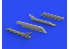 Eduard kit d'amelioration avion brassin 648607 Pipes d'échappement Messerschmitt Bf 110C/D/E Eduard 1/48