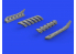 Eduard kit d'amelioration avion brassin 648607 Pipes d'échappement Messerschmitt Bf 110C/D/E Eduard 1/48