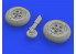 Eduard kit d'amelioration brassin 672249 Roues Spitfire Mk.Vc Airfix 1/72