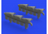 Eduard kit d'amelioration brassin 672250 Pipes d'échappement Spitfire Mk.Vc Airfix 1/72