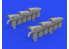 Eduard kit d'amelioration brassin 672250 Pipes d'échappement Spitfire Mk.Vc Airfix 1/72
