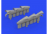 Eduard kit d'amelioration brassin 672250 Pipes d'échappement Spitfire Mk.Vc Airfix 1/72