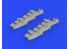 Eduard kit d'amelioration brassin 672250 Pipes d'échappement Spitfire Mk.Vc Airfix 1/72