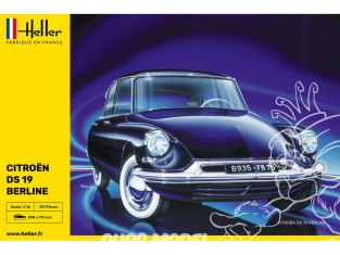 HELLER maquette voiture 80795 Citroen DS 19 1/16