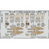 EDUARD photodecoupe avion FE1148 Harnais m&eacute;tal F-104DJ Kinetic 1/48