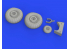 Eduard kit d'amelioration avion brassin 648608 Roues Dornier Do 17Z Eduard / Icm 1/48