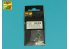 Aber A32018 Jeu de 2 futs canons pour mitrailleuses d'avion British Mk 2 Browning .303 sans cache-flash 1/32