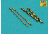 Aber A32018 Jeu de 2 futs canons pour mitrailleuses d'avion British Mk 2 Browning .303 sans cache-flash 1/32