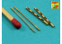 Aber A32018 Jeu de 2 futs canons pour mitrailleuses d'avion British Mk 2 Browning .303 sans cache-flash 1/32