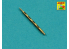 Aber A32018 Jeu de 2 futs canons pour mitrailleuses d'avion British Mk 2 Browning .303 sans cache-flash 1/32