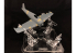Vertigo VMP025 Airbrush II, avec base rotative, bati de peinture pour Avions