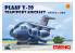 Meng maquette avion MPlane009 PLAAF Y-20 nom de code Kunpeng déploie ses ailes et s'envole