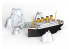 Suyata maquette cartoon SL001 Titanic avec Iceberg et phoques