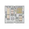 EDUARD photodecoupe avion FE1160 Harnais m&eacute;tal Junkers Ju 88C-6 Icm 1/48