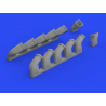 Eduard kit d'amelioration avion brassin 648618 Pipes d'&eacute;chappement IL-2 Zvezda 1/48