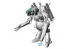 Hasegawa maquette 64120 Maschinen Krieger Intercepteur sans pilote de type humanoïde Glow Surfunt "Dachshund" 1/20