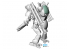 Hasegawa maquette 64120 Maschinen Krieger Intercepteur sans pilote de type humanoïde Glow Surfunt "Dachshund" 1/20