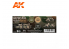 Ak interactive peinture acrylique 3G Set AK11649 COULEURS AUSCAM 3 x 17ml