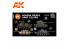 Ak interactive peinture acrylique 3G Set AK11661 COULEURS MODERNES DE L'ARMÉE FRANÇAISE 6 x 17ml