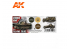 Ak interactive peinture acrylique 3G Set AK11687 COULEURS DE L'ARMÉE ALLEMANDE AVANT LA SECONDE GUERRE MONDIALE 3 x 17ml