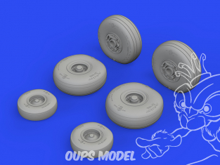 Eduard kit d'amelioration brassin 672263 Roues C-130 Zvezda 1/72