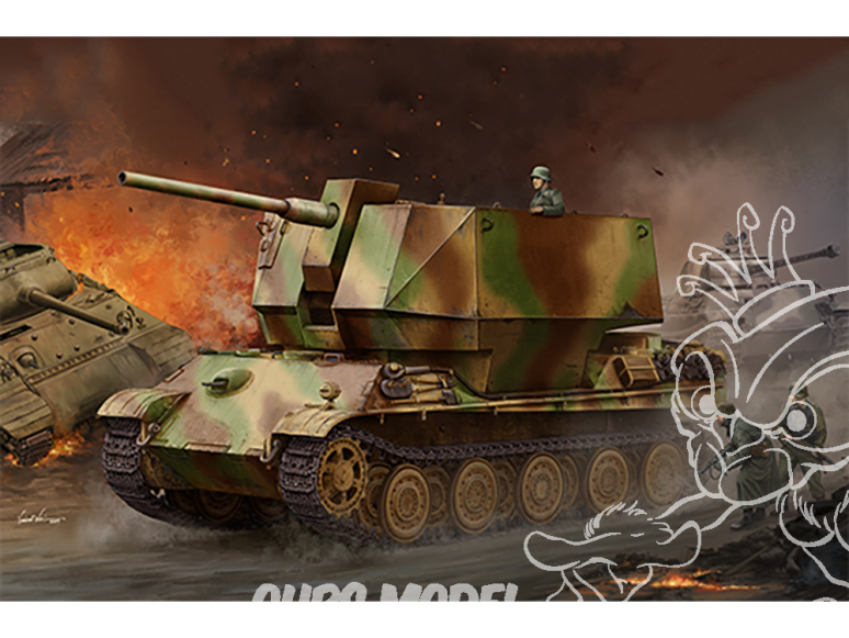 TRUMPETER maquette militaire 09531 Flakpanther w/8.8cm Flak 36/37 1/35
