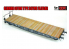 T-Model TK72006 Recouvrement plateforme bois pour wagon allemand 80T 1/72