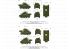 Mirage maquette militaire 726089 Stuart Mk.VI 'M5A1 (fin) 1ère division blindée du général Maczek, Chambois, 18 août 1944 1/72