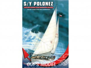 Mirage maquette bateau 508001 S/Y POLONEZ yacht de mer polonais à quille 1/50