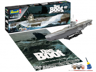 Revell maquette sous marin Model set 05675 Das Boot Edition Collector 40eme inclus peintures principale colle et pinceau 1/144