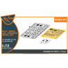 Clear Prop kit d'amelioration avion CPA72026 Ki-51 Sonia detail set (toutes versions) Pi&egrave;ces en PE et plastique 1/72