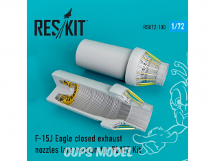 ResKit kit d'amelioration Avion RSU72-0100 Tuyère fermées F-15J Eagle pour set PLATZ 1/72
