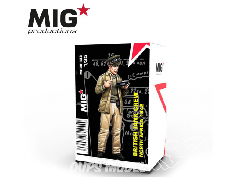 MIG Productions by AK MP35-423 Equipage de char Britannique mangeant Afrique du Nord 1942 1/35