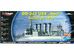 Mirage maquette Bateau 40604 Destroyer DD-343 USS 'NOA' Juin 1937 1/400