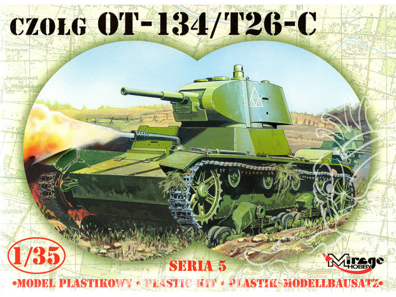 Mirage maquette militaire 35309 Char OT-134 / T26-C 1/35