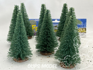 Fr Décor arbres 9612/V Huit sapins ecouvillons 120mm