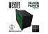 Green Stuff 500676 Socle Carré Ouvragé 10x10 cm Noir