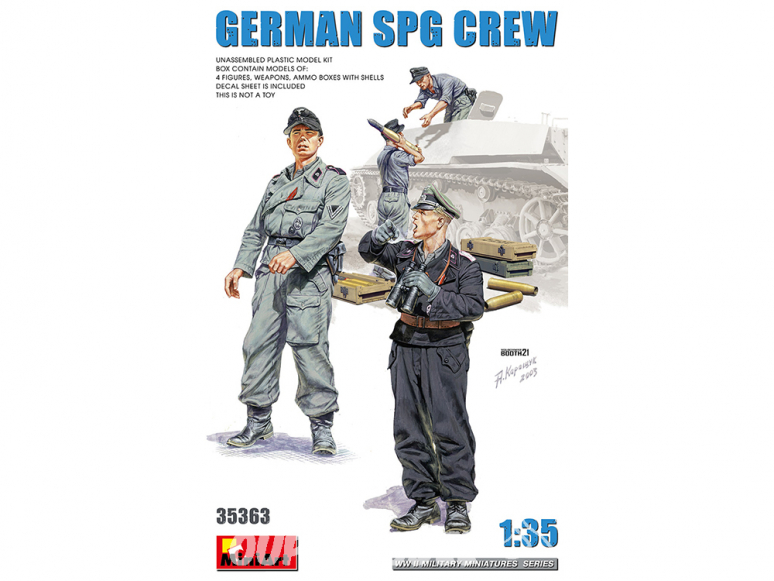 Mini Art maquette militaire 35363 ÉQUIPAGE DE SPG ALLEMAND 1/35
