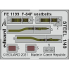 EDUARD photodecoupe avion FE1199 Harnais m&eacute;tal F-84F Kinetic 1/48