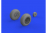 Eduard kit d'amelioration avion brassin 648647 Roues P-51D Block tread 2 Eduard 1/48