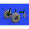 Eduard kit d'amelioration avion brassin 648642 Roues cross tread B-17F Hk Models 1/48