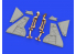 Eduard kit d'amelioration avion brassin 648637 Train d'atterrissage Jambes bronze Tempest Mk.II Eduard / Special Hobby 1/48