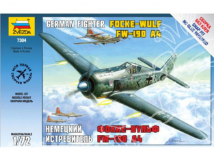Zvezda maquette avion 7304 Focke Wulf Fw190A-4 1/72