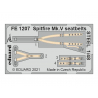 EDUARD photodecoupe avion FE1207 Harnais m&eacute;tal Spitfire Mk.V Eduard / Special Hobby 1/48
