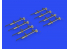 Eduard kit d'amelioration avion brassin 648641 Roquettes RP-3 60lb Tempest Mk.II Eduard / Special Hobby 1/48