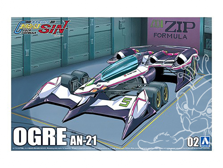 Aoshima maquette voiture 59043 Ogre AN-21 Cyber Formula 1/24