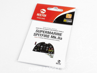 Red Fox Studio Tableaux de bord 3D avion RFQS-32099 Supermarine Spitfire Mk.IIa Revell 1/32