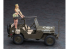 Hasegawa maquette voiture 52283 Jeep 1/4 tonne (équipé d'une mitrailleuse M2 de calibre 50) avec figurine Blonde Girls 1/24