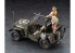 Hasegawa maquette voiture 52283 Jeep 1/4 tonne (équipé d'une mitrailleuse M2 de calibre 50) avec figurine Blonde Girls 1/24