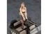 Hasegawa maquette voiture 52283 Jeep 1/4 tonne (équipé d'une mitrailleuse M2 de calibre 50) avec figurine Blonde Girls 1/24